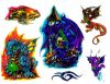 colored dragon pic tattoos